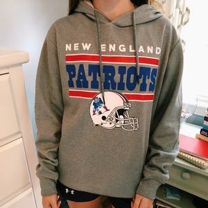 Gray patriots hoodie